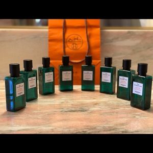 Hermes body lotion and shampoo. Set of 8